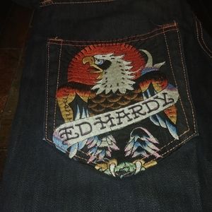 Ed hardy jean shorts